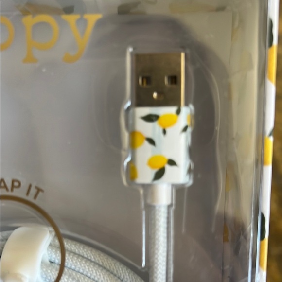 XO Poppy | Lemon 10 ft Charging Cable - Picture 3 of 6